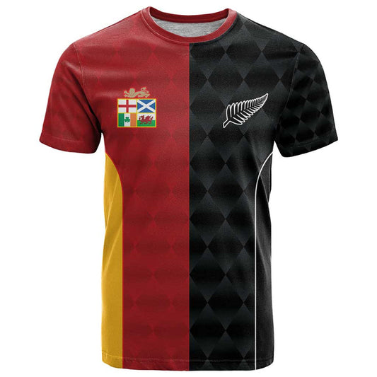 Custom British Lions New Zealand Sporty Style T Shirt