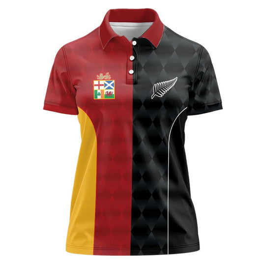 Custom British Lions New Zealand Sporty Style Women Polo Shirt