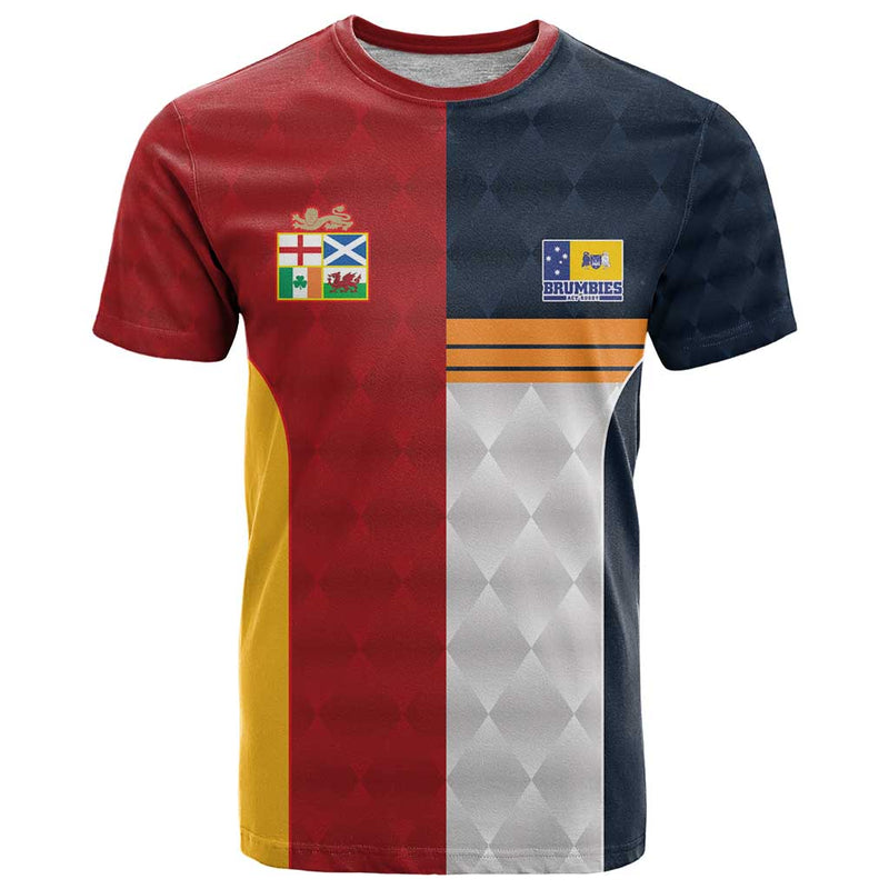 Custom British Lions Australia ACT Sporty Style T Shirt
