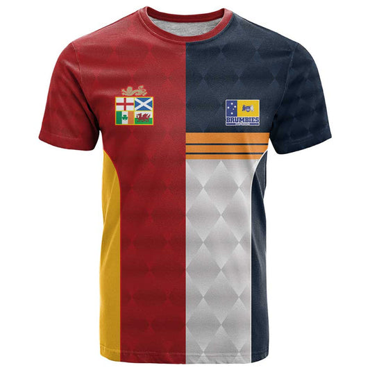 Custom British Lions Australia ACT Sporty Style T Shirt