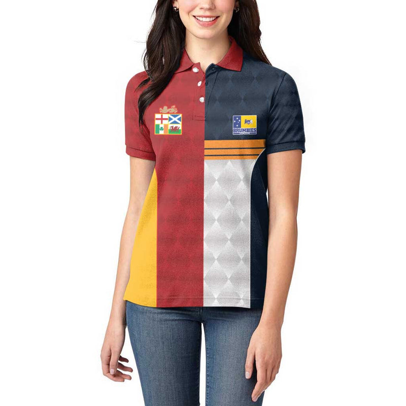 Custom British Lions Australia ACT Sporty Style Women Polo Shirt