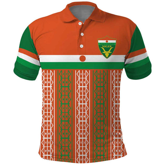 Equipe de Football Du Niger Custom Polo Shirt