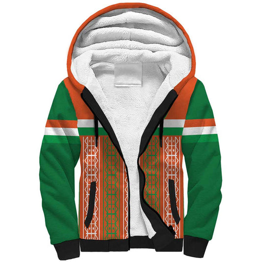Equipe de Football Du Niger Custom Sherpa Hoodie