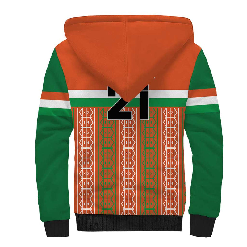 Equipe de Football Du Niger Custom Sherpa Hoodie