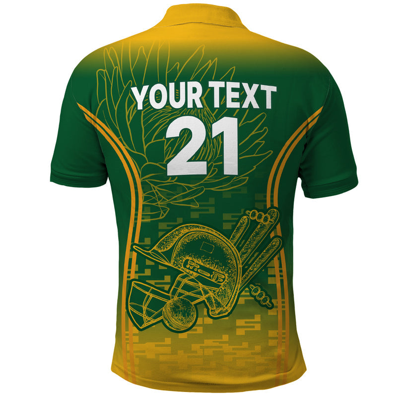 Custom South Africa Cricket Go Proteas World Cup Version 2023 Sproty Polo Shirt