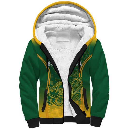 Custom South Africa Cricket Go Proteas World Cup Version 2023 Sproty Sherpa Hoodie