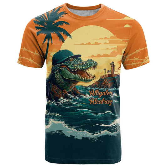 Everglades Alligator Alcatraz Vintage T Shirt