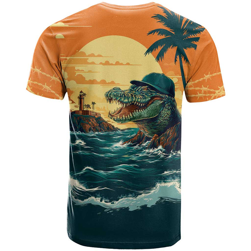 Everglades Alligator Alcatraz Vintage T Shirt