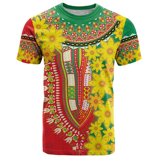 Ethiopian New Year Enkutatash Adey Abeba Flower Art T Shirt