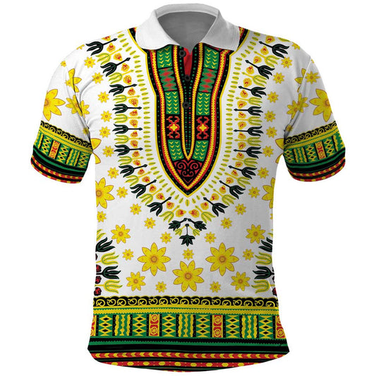 Enkutatash Dashiki and Adey Abeba Polo Shirt