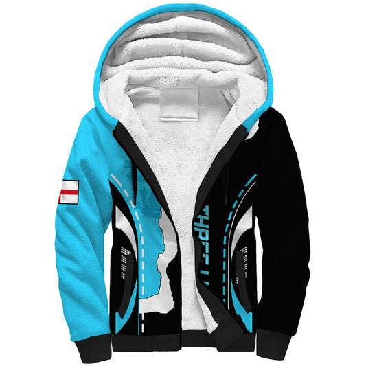 England The Three Lions Football Go Champions Blue Sherpa Hoodie