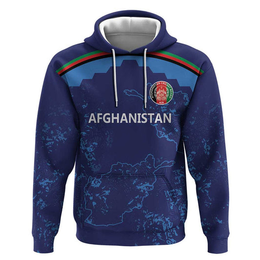 Afghan Atalans Cricket Custom Afghanistan Map with Sporty Style Hoodie