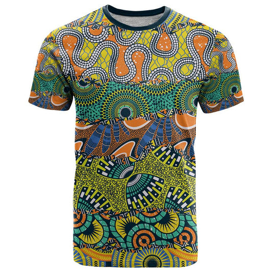 Africa Tribal Mixed Pattern T Shirt