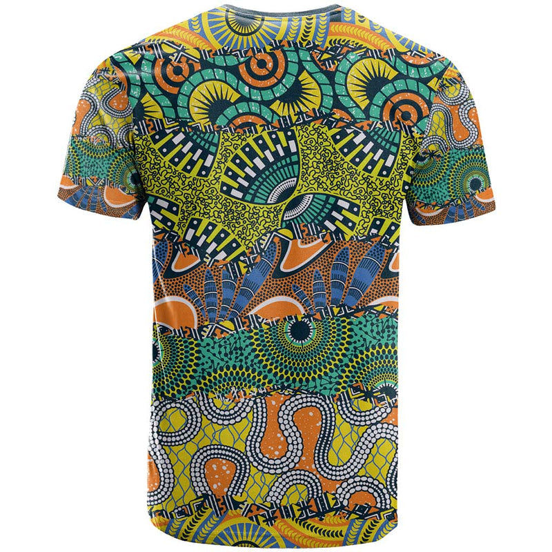 Africa Tribal Mixed Pattern T Shirt