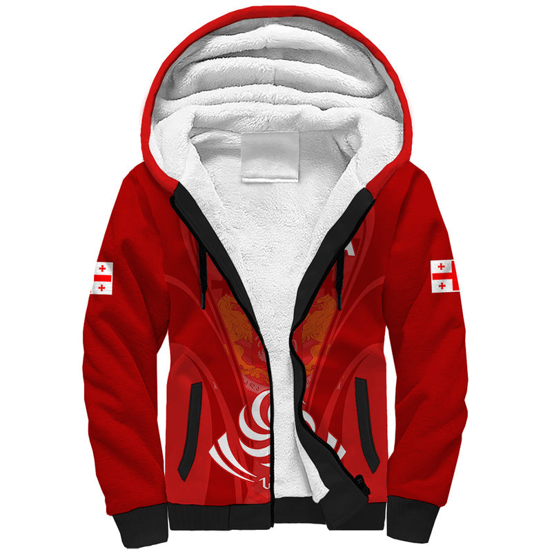 Custom Georgia Rugby World Cup 2023 Come On Lelos Sherpa Hoodie