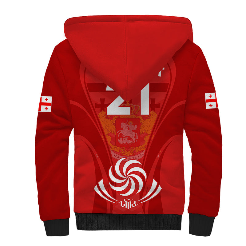 Custom Georgia Rugby World Cup 2023 Come On Lelos Sherpa Hoodie