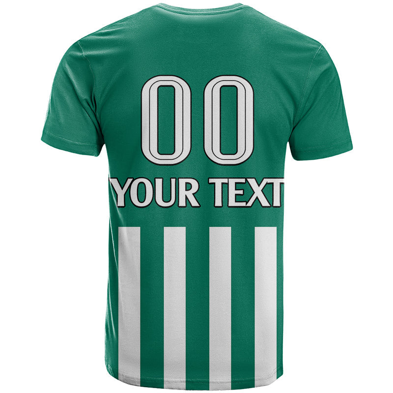 (Custom Text And Number) Austria Austrian Coat Of Arms Minimalist Green Style No1 T Shirt