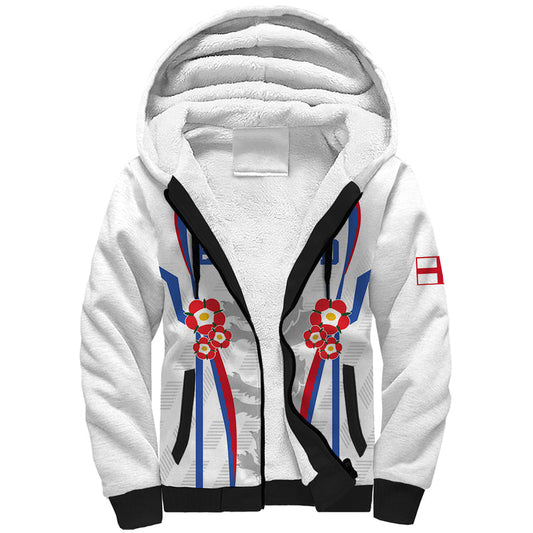 England Women Football Three Lions Go World Cup 2023 Sherpa Hoodie