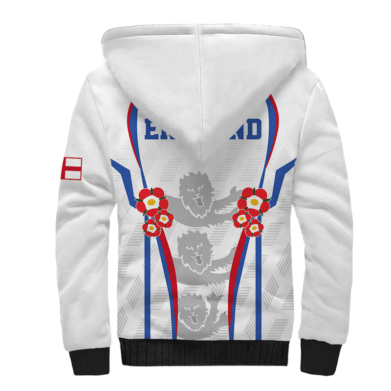 England Women Football Three Lions Go World Cup 2023 Sherpa Hoodie
