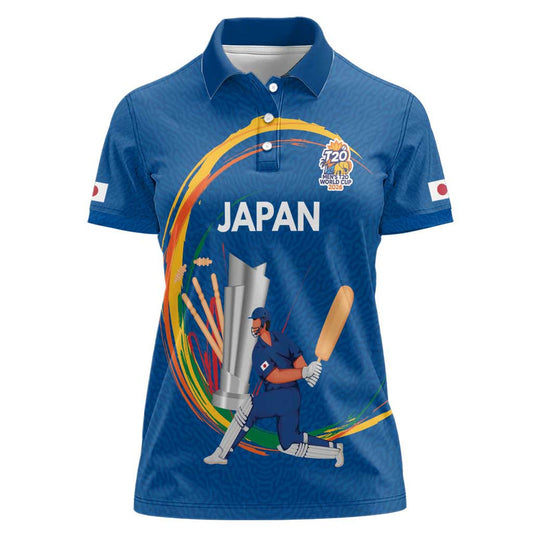 Custom Cricket Japan East Asia-Pacific Women Polo Shirt Japan Momentum Unleashed
