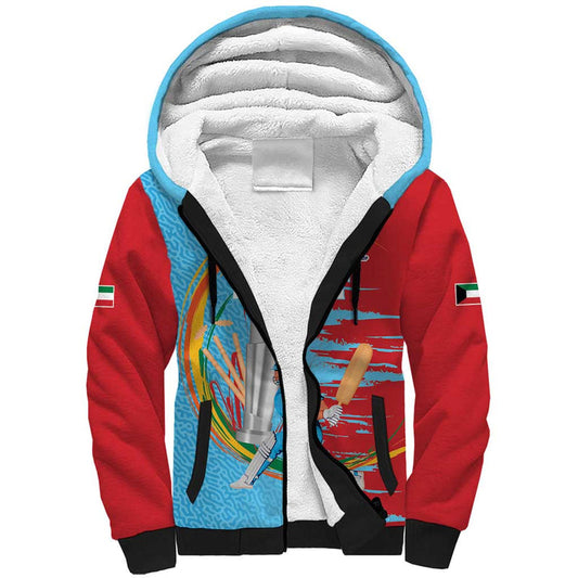 Custom Cricket Kuwait East Asia-Pacific Sherpa Hoodie Kuwait Chase for Triumph