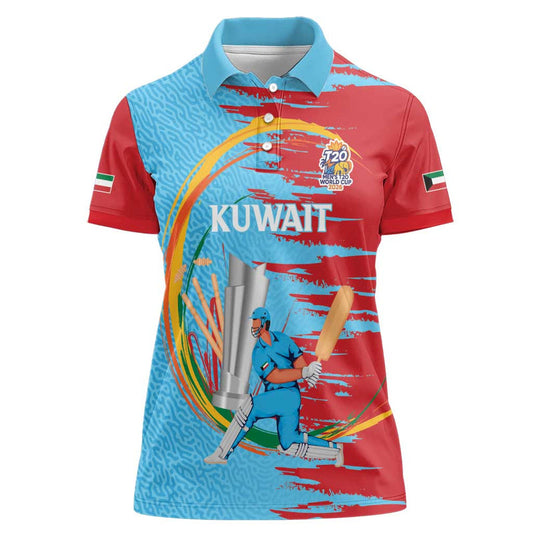 Custom Cricket Kuwait East Asia-Pacific Women Polo Shirt Kuwait Chase for Triumph