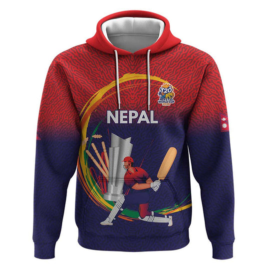 Custom Cricket Nepal East Asia-Pacific Hoodie Nepal Cricket Crown Quest