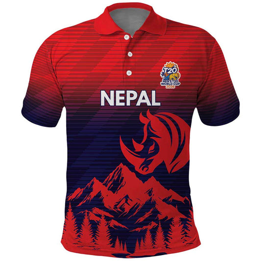Custom Cricket Nepal East Asia-Pacific Polo Shirt Nepal Rhinos Twenty20