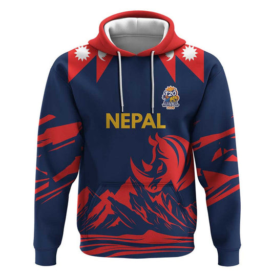 Custom Cricket Nepal East Asia-Pacific Hoodie Nepal Rhinos Champions