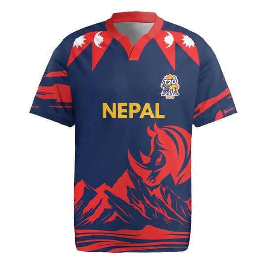 Custom Cricket Nepal East Asia-pacific Nepal Rhinos Champions Rugby Jersey