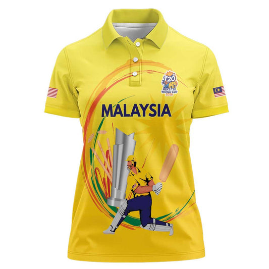 Custom Cricket Malaysia East Asia-Pacific Women Polo Shirt Malaysia Road to Glory