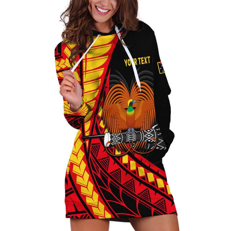 (Custom Personalised) Papua New Guinea The Greater Bird of Paradise Hoodie Dress
