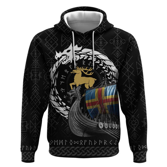 Aland Viking Drakkar Viking Blood Hoodie