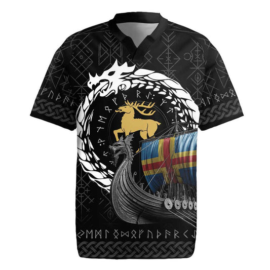Aland Viking Drakkar Viking Blood Rugby Jersey