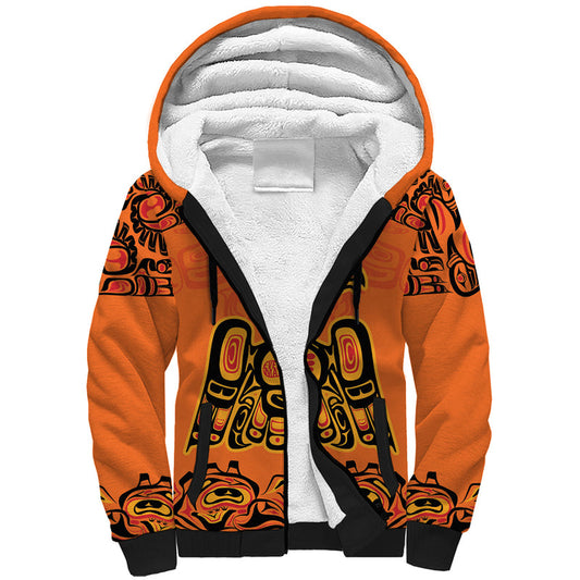 Every Child Matter Canadian Native Indigenous Haida Sherpa Hoodie