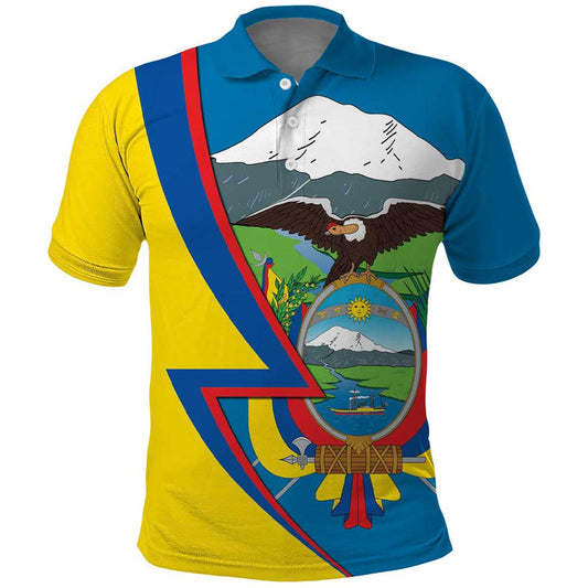 Ecuador Independence Day Personalized Pro Deo Patria et Libertate Polo Shirt