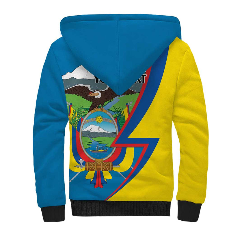 Ecuador Independence Day Pro Deo Patria et Libertate Sherpa Hoodie