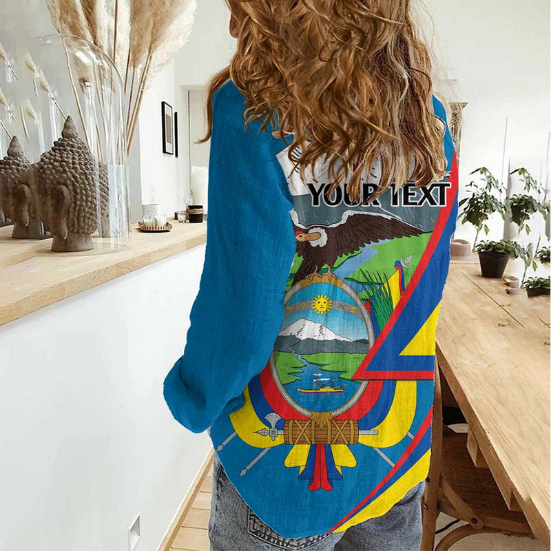 Ecuador Independence Day Pro Deo Patria et Libertate Women Casual Shirt
