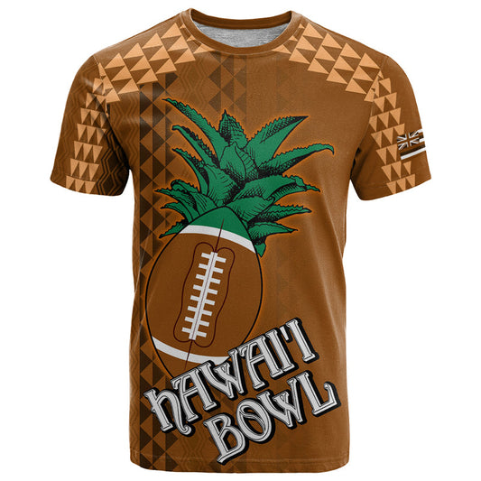 Custom Hawaii Honolulu Bowl With Kakau Tribal Pattern T Shirt
