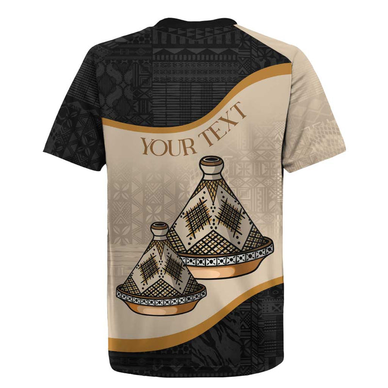 Algeria Tajine Dish With African Tribal Pattern Rugby Jersey