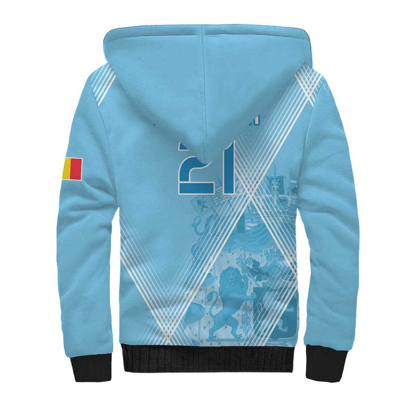 Custom Belgium 1895 Football De Rode Duivels Come Together Sherpa Hoodie