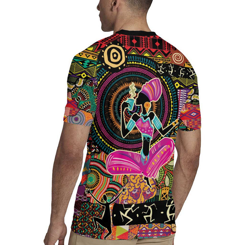 African Women Ethnic Motifs Rugby Jersey