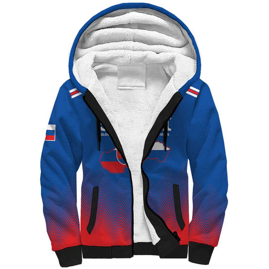 Custom Slovakia Football Come On Sokoli Falcons Sherpa Hoodie
