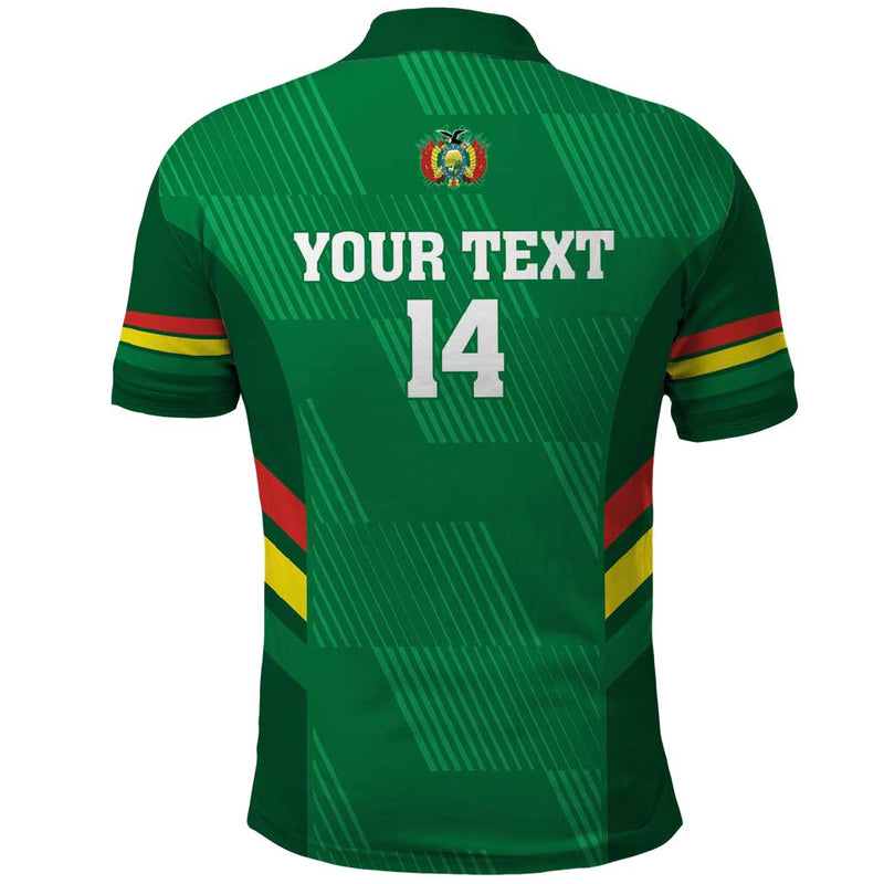 Custom Bolivia Football 2024 Vamos La Verde - Green Polo Shirt