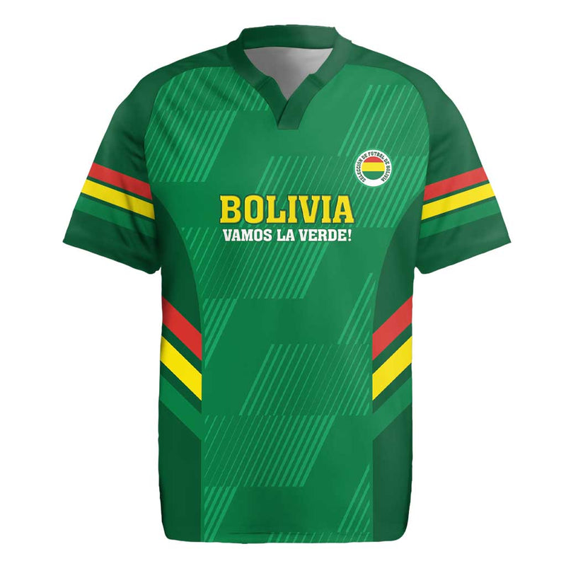 Custom Bolivia Football 2024 Vamos La Verde - Green Rugby Jersey