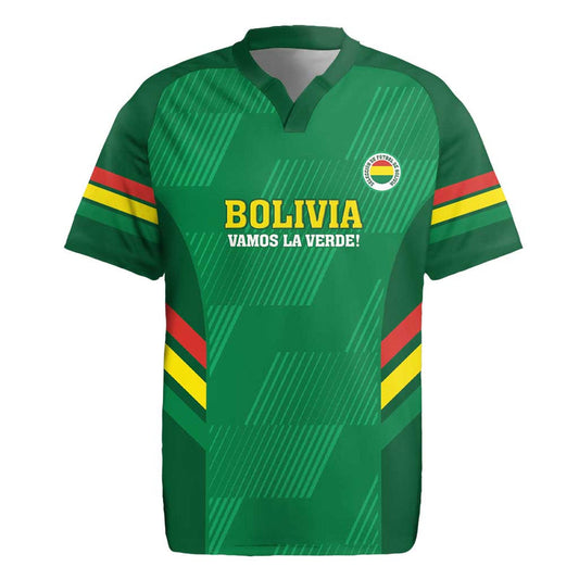 Custom Bolivia Football 2024 Vamos La Verde - Green Rugby Jersey