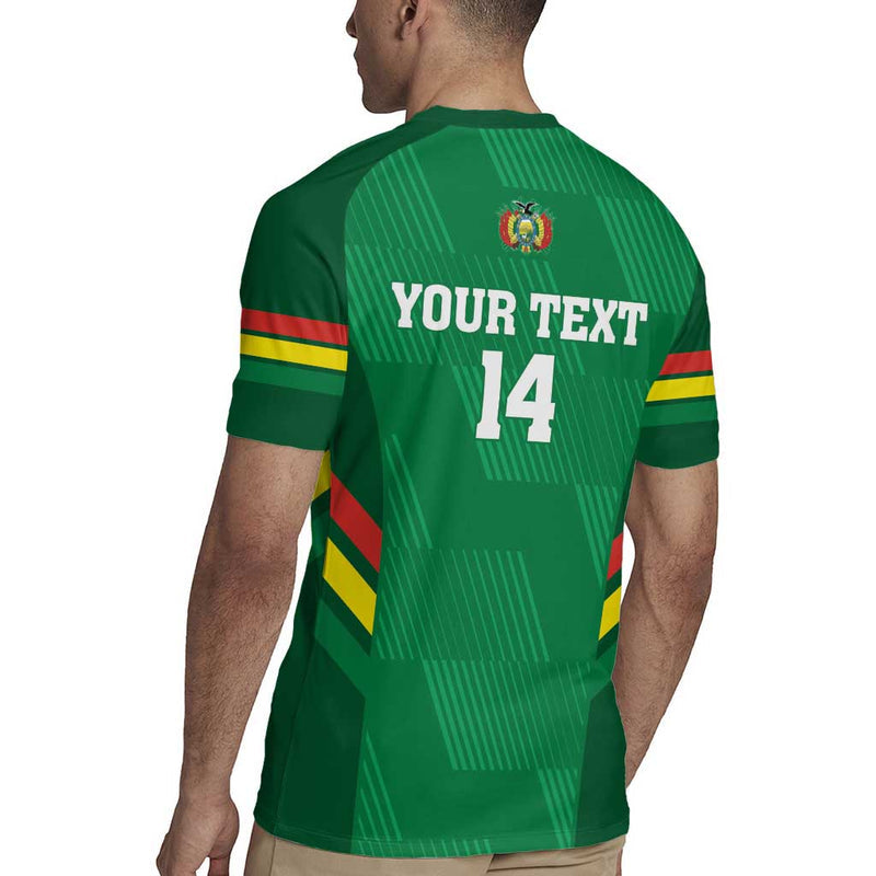 Custom Bolivia Football 2024 Vamos La Verde - Green Rugby Jersey