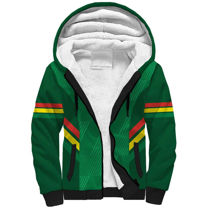Custom Bolivia Football 2024 Vamos La Verde - Green Sherpa Hoodie