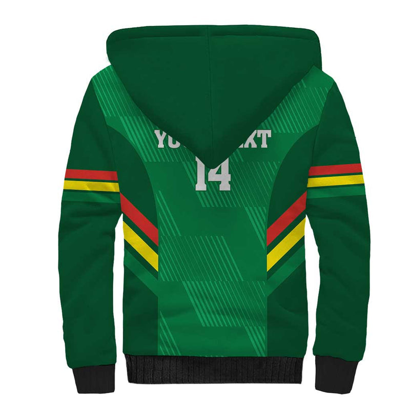 Custom Bolivia Football 2024 Vamos La Verde - Green Sherpa Hoodie