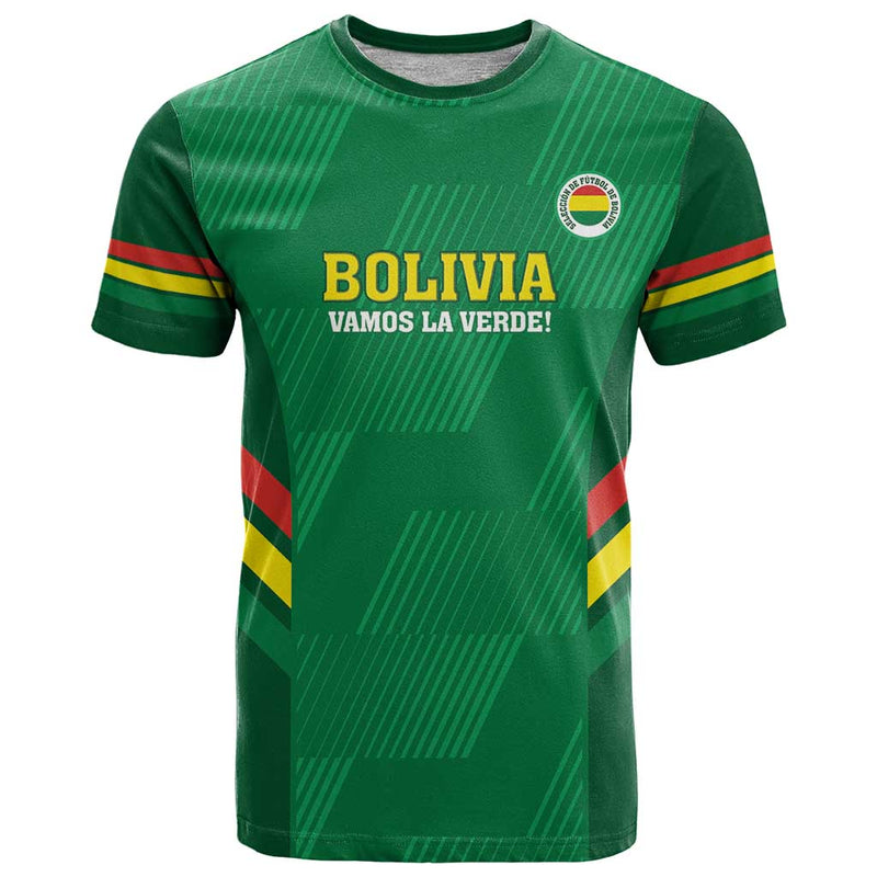 Custom Bolivia Football 2024 Vamos La Verde - Green T Shirt